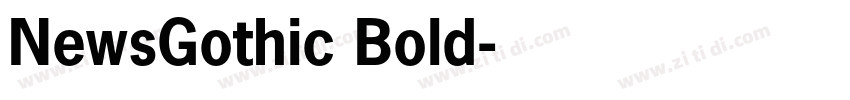 NewsGothic Bold字体转换